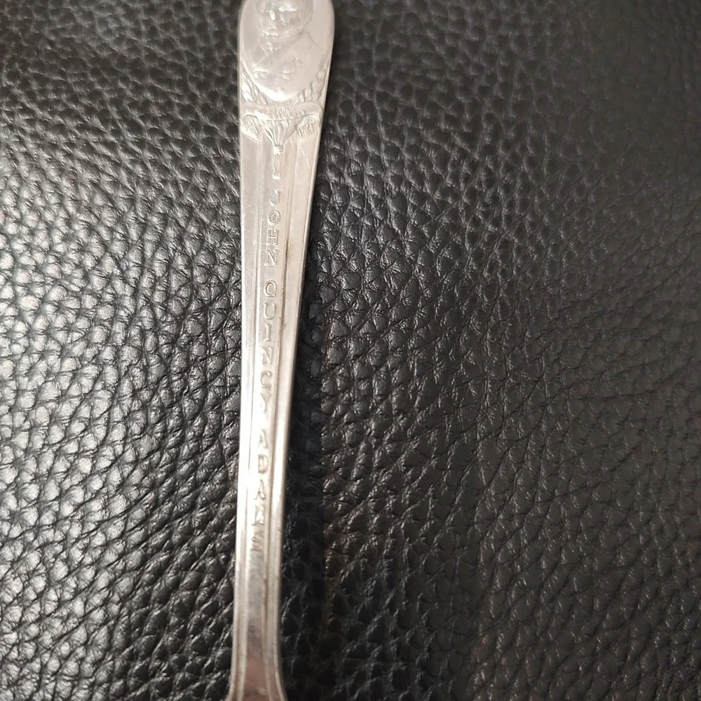 1939‎ John Quincy Adams No 6 US Presidents Wm Rogers Co IS Silver Plated Spoon